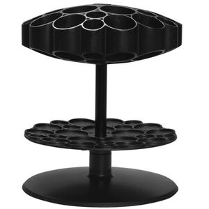 Kuhn Rikon Black Plastic Rotating Honeycomb Utensil Caddy Preowned